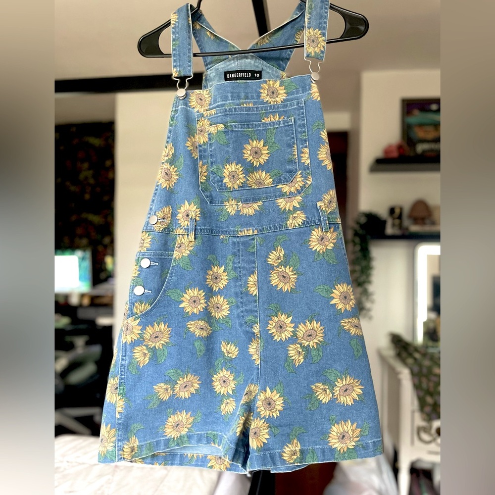 🌻 Dangerfield Sunflower Overalls 🌻 Cottagecore 🌻 US 6 • AU 10 🌻